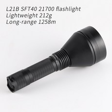 Convoy L21B SFT40 21700 손전등 경량 장거리 배터리 포함, 01 6500K_03 Molicel P42A, 1개