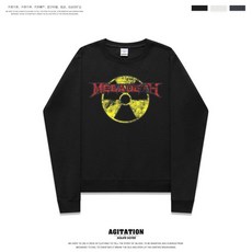 락 밴드 티셔츠 맨투맨 긴팔 Megadeth 메가데스 라운드 메탈티