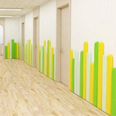 블룸울타리 디자인 벽쿠션 30x100cm 체육관벽쿠션 벽매트단체, FS옵션연보라FS옵션