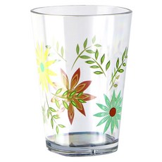 코렐 아크릴릭 스퀘어 글래스 일반 물컵 237ml, Happy Days, 6개입