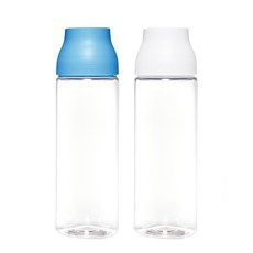 제오닉 스마트 이지캡 물병 2p 1호세트 랜덤발송, 화이트, 블루, 1.1L, 1개