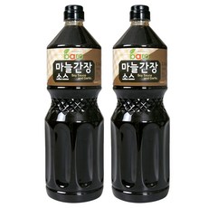 바로 마늘간장소스 2.2kg (2병) 갈릭 치킨 양념 만능 닭강정 알싸한 스테이크, 12개