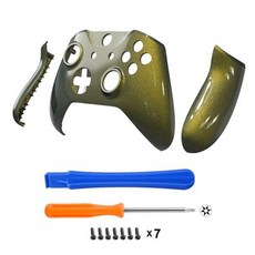 DATA FROG Xbox One 슬림 컨트롤러 하우징 교체 부품 X용 카멜레온 페이스 플레이트 커버 사이드 레일 패널, 1개, Style 3, 03 Style 3, 3. Style 3