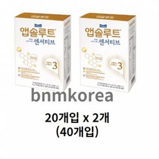 앱솔루트 현명한 엄마의 센서티브 스틱분유 3단계 14g, 40개입, 1개