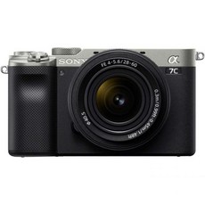 Sony 소니 알파 7C 풀프레임 컴팩트 미러리스 카메라 키트 - 실버(ILCE7CL/S), Silver_Body w/ 28-60mm