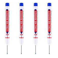 마카 20mm 헤드 마커 펜 금속 방수 욕실 목공 장식 다용도 빠른 건조 오일 1/4Pcs 세트, [06] 4Pcs-Blue