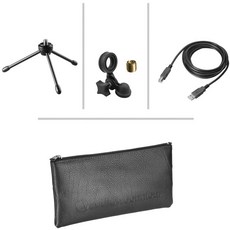(관부가세별도) Audio-Technica AT2020USB Plus Cardioid Condenser USB Microphone Bundle with Blucoil Boom Arm Plus Pop Fil-B07ZQM8GK2, one colorone size