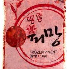 홍피망 냉동 깍둑썰기 1Kg(1cm다이스), 1개