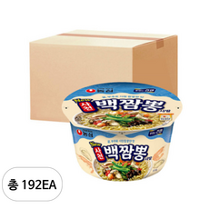 농심 사천 백짬뽕 사발 75g, 192개