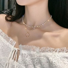 디올진주목걸이