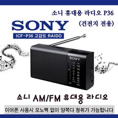 소니 라디오 소형 FM AM 수신 외장 스피커 1개