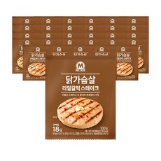 미트리 닭가슴살 스테이크 리얼갈릭, 100g, 30개