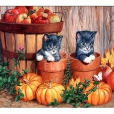 CQN517844나무 풍경화 오봉도 고양이 고려미술 해바라기 얼룩말 부엉이 보석십자수 나비, 명화해바라기1