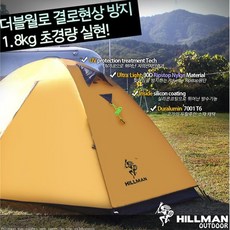 힐맨 윈드 1 L /1인용텐트/캠핑 백패킹 낚시, Red