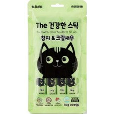 유한양행 더 건강한 유산균 고양이스틱 6종 4P 5개 묶음, 참치/크릴새우