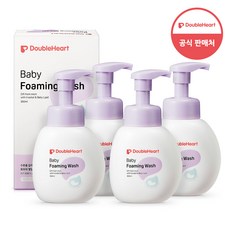 New 더블하트 베이비 포밍워시 300ml 무향, 1개입, 4개