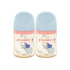 더블하트 모유실감 3세대 노꼭지 트윈팩 160ml 디어프렌즈, 4개, 꿈꾸는코끼리 - 디얼프렌즈