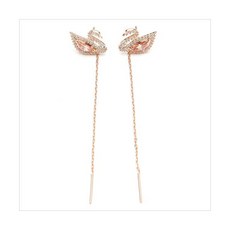 스와로브스키백조귀걸이