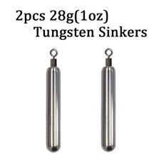  텅스텐 싱커 봉돌 2 개몫 낚시 1.8g 3.5g 5.3g 7g 10.5g 14g 28g 낚시 무게 잉어 배스 낚시 태클, 07 28g silver Sinker 