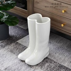개업 선물 집들이 우산꽂이 화병 고급 세라믹 심플 모던홈 도자기 개성 꽃꽂이 입구 레인부츠 아이디어 우산통, 꽃병(우산 튜브) 화이트