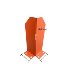 윤초 건설현장 중장비 선반 발보호대 강철 코너보호대, 오렌지 L형 100x100x300 5mm, 1개