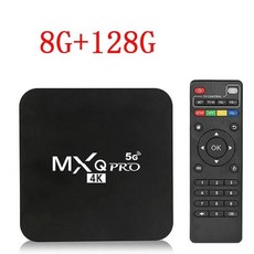 MXQpro 스마트 TV 박스 안드로이드 10.1 4K 미디어 플레이어 TV 박스 안드로이드 7.1 4GB 32GB 64GB, 12) 영국 플러그 8G 128G