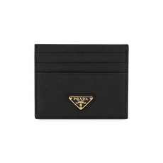 [프라다] 여성 삼각로고 사피아노 블랙 카드지갑 1MC025 QHH F0002