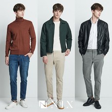 [K쇼핑]닉스 남성 FW 테이퍼드핏 컬러데님 3종