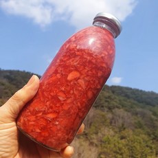 수제 딸기청 1100g 카페용 과일청 유기농 원당 대용량 수제청, 1100