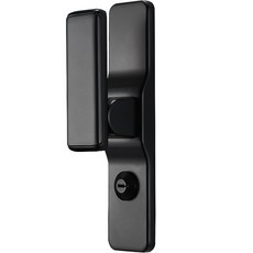 방문손잡이 도어 문손잡이 문고리, 검정과 빨강 35-50mm, 1개