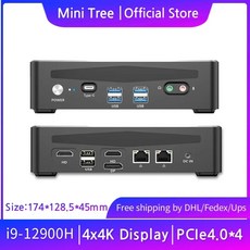 2023 최신 미니 PC 게임용 데스크탑 컴퓨터 인텔 i9 12900H i7 12700H 14 코어 win11 OS PCIe 4.0 2Lan 2x HDMI DP1.4 C타입 Wif