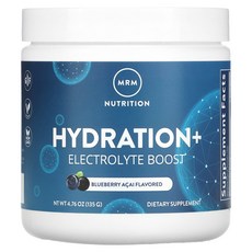 MRM Nutrition 하이드레이션+ 전해질 부스터 블루베리 아사이 135g(4.76oz), MRMNutrition하이드레이션전해질부스터블루베리아사, 135g, 1개
