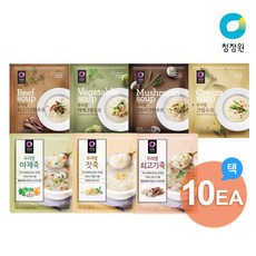 청정원 청정원 분말죽/분말수프 7종 (쇠고기죽/야채크림수프 등) 10개 골라담기, (리뉴얼)우리쌀쇠고기죽60g x 10개