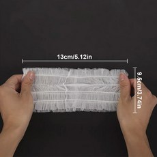부드러운 스파 메이크업 헤어밴드 용품 케어 일회용 부직포 헤드밴드 요가 탄성 100 사우나 얼굴 개 스킨 세안, 100pcs