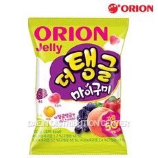 오리온 더탱글 마이구미 100gX1개 과자 간식 어린이 젤리 캔디 젤리밥 왕꿈틀이 포도 복숭아 청포도, 1개