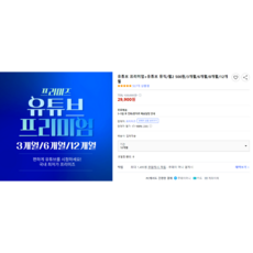 유튜브 프리미엄+유튜브 뮤직/월2 500원/3개월/6개월/8개월/12개월, 12 개월, 0