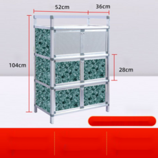 주방선반 셋방 수납 찬장 간편 조립 스테인리스 스틸