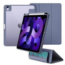 비스비 아이패드 에어5 에어4 케이스 / 스마트커버 분리가능 펜슬수납 충전을 동시에 후면 투명케이스