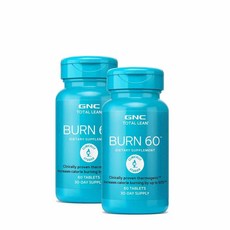 지앤씨 GNC 칼로리 버닝60 60정 트윈팩 GNC Total Lean Burn60 60 Tablets Twin Pack, 2개