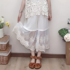 플라워 레이스 속바지 레이어드용 610