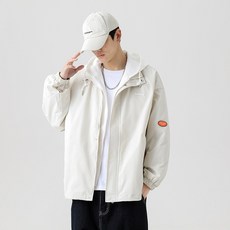 POMTOR 남성 후드 투피스 카고 점퍼 루즈핏 야구복 커플 톱 바람막이 트렌치 코트