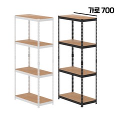 스피드랙 W700 화이트, 가700x깊700x높1500x4단, 1세트