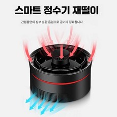 담배냄새 흡입 재떨이 청정 공기청정 흡입 제연기 스마트 재떨이, 1개, 사각 청백자 필터