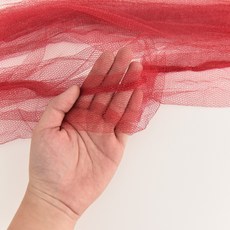 부직포벽트리 결혼용품 대전 웨딩 결혼식 창의적 인테리어 계단 팔걸이 꽃장식 면사 세트, T15-자홍색 망사 한줄
