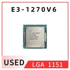 Xeon E3-1270V6 CPU 프로세서 쿼드 코어 8MB E3-1270 V6 LGA1151 14nm 72W E3 1270V6 3.80GHz