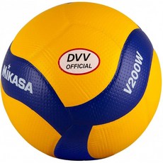 미카사 배구 V200W-DVV 옐로우/블루 5, 단일옵션