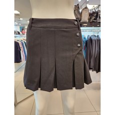 팬텀 여성 단추 장식 맞주름 큐롯 스커트 221B3PC291
