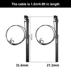 가변싯포스트 산악 자전거 스포이드 시트포스트 조절 가능한 리모컨 서스펜션 31.6mm