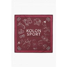 KOLON SPORT 남녀공용 크레용 반다나 QEAAX23110WIN, 와인, XXX