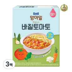 라이브잇 맘마밀 안심소스 2p, 바질토마토맛, 160g, 15개 - 맘마밀바질토마토